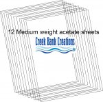 CBC Medium weight Clear Acetate Sheets