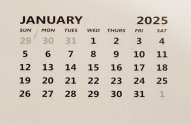 Creek Bank Creations Calendar Tabs 2025