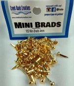 CBC Mini Brads Gold