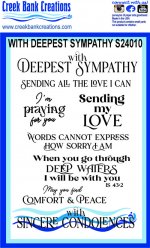 CBC With Deepest Sympathy 4" x 6" stamp
