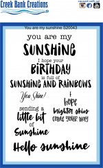 Creek Bank Creations You are my sunshine 4x6 stamp