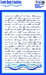 CBC Script Handwriting Stamp