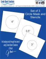 Creek Bank Creations Ink Through Mask/Stencil Circle