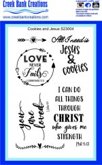 CBC Cookies and Jesus 4" x 6" stamp