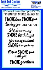 CBC S'mores Love Stamp and Die Set