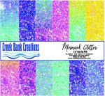 CBC 6x6 Paper Pad Mermaid Glitter