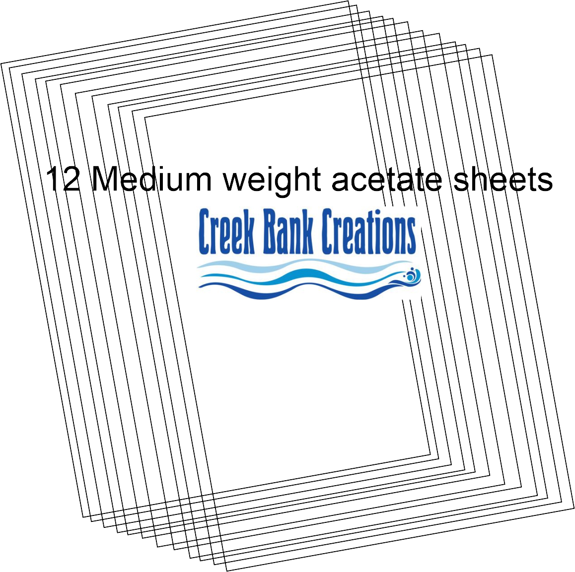 CBC Medium weight Clear Acetate Sheets Medium weight Clear Acetate