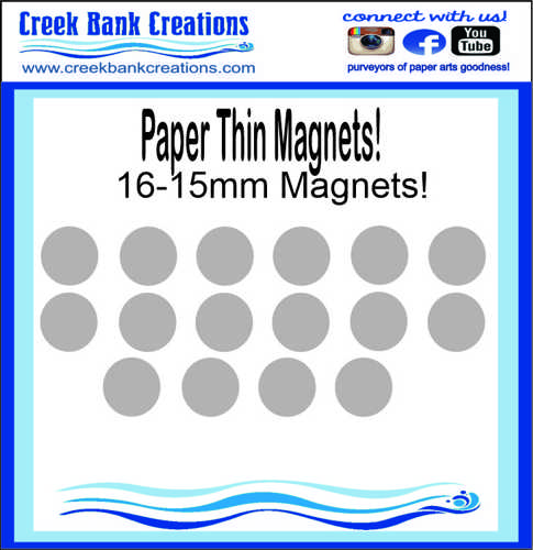 CBC Paper Thin Magnets Large 15mm Magnetic Snaps, Magnet, Magnets, Paper  Thin, Basic Grey, Tonic Craft Magnets, Mag23003 [CBC Paper Thin Magnets  Large 15m] - $9.99 : Creek Bank Creations, Inc. 